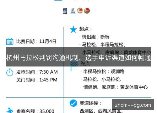 杭州马拉松判罚沟通机制，选手申诉渠道如何畅通